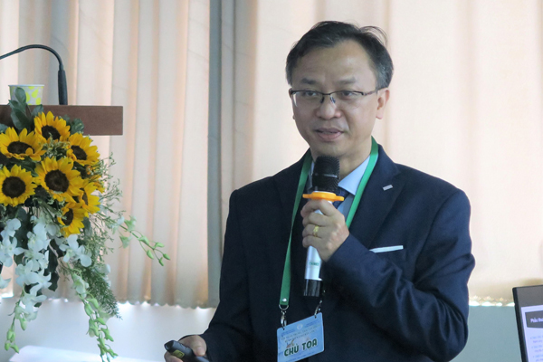 TS.BS Nguyễn Th&aacute;i An tr&igrave;nh b&agrave;y về th&agrave;nh quả ban đầu trong vấn đề gh&eacute;p tim từ người cho chết n&atilde;o tại Bv Chợ Rẫy.