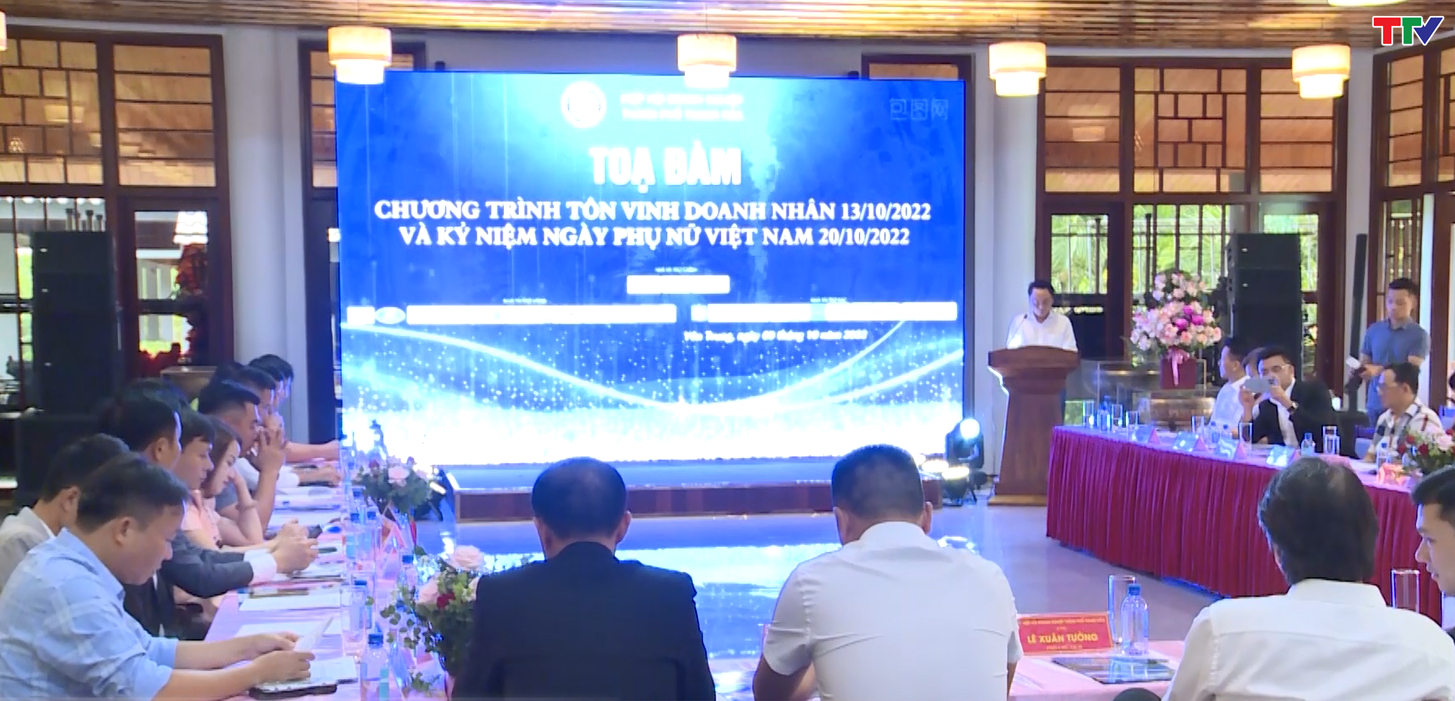 Hiệp hội doanh nghiệp TP Thanh Hóa tọa đàm nhân ngày Doanh nhân Việt Nam 13/10  - Ảnh 1.