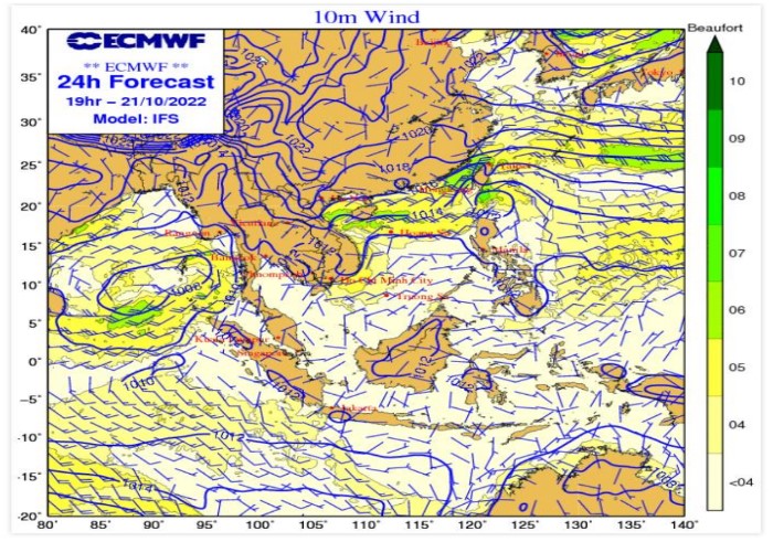 Dự báo gió mạnh trên vùng biển Thanh Hoá ngày 21/10 - Ảnh 2.