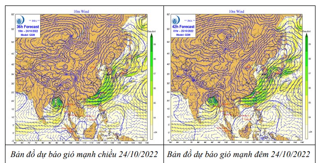 Cảnh báo gió mạnh, sóng lớn trên vùng biển Thanh Hóa ngày 24/10 - Ảnh 2.