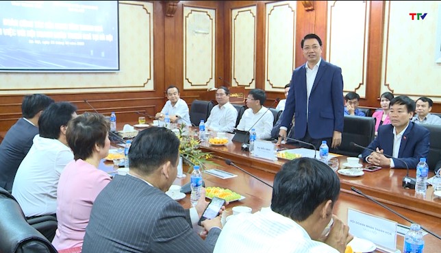 Phó Chủ tịch UBND tỉnh Lê Đức Giang làm việc với Hội Doanh nhân Thanh Hóa tại Hà Nội - Ảnh 2.