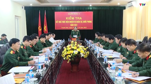 Bộ Tư lệnh quân khu 4 kiểm tra việc thực hiện nhiệm vụ tại tỉnh Thanh Hóa - Ảnh 2.