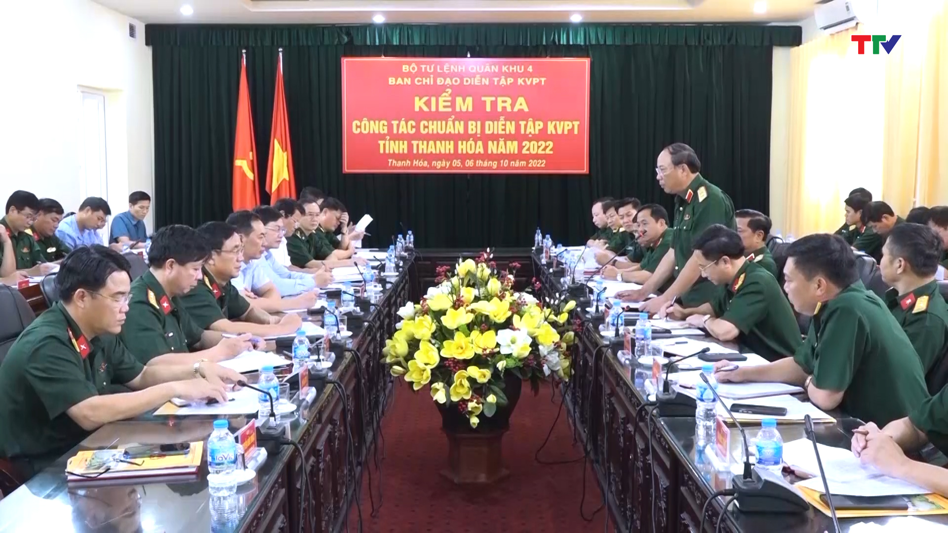 Kiểm tra công tác chuẩn bị diễn tập Khu vực phòng thủ tỉnh Thanh Hóa năm 2022 - Ảnh 1.