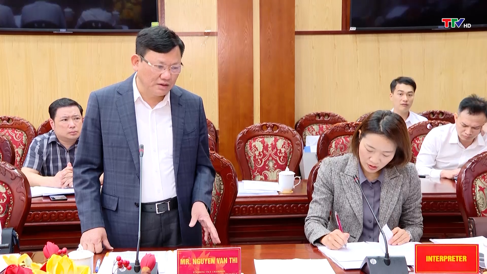 Phó Chủ tịch Thường trực UBND tỉnh Nguyễn Văn Thi tiếp đoàn công tác của Hàn Quốc - Ảnh 2.