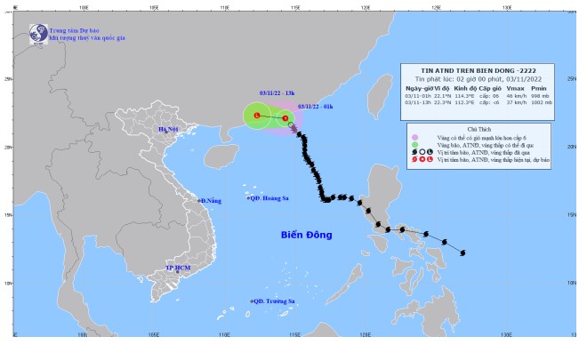 Áp thấp nhiệt đới trên vùng biển tỉnh Quảng Đông (Trung Quốc), gió giật cấp 8 - Ảnh 1.