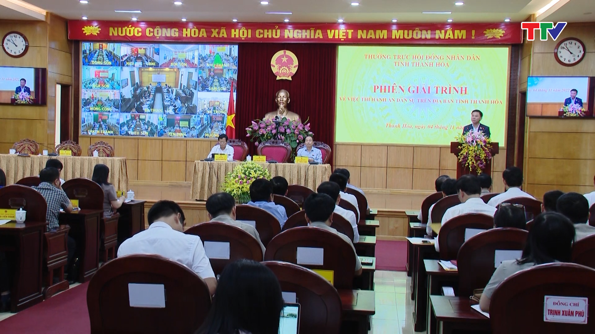Phiên giải trình về việc thi hành án dân sự trên địa bàn tỉnh Thanh Hoá - Ảnh 5.
