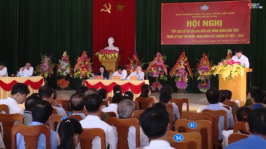 Đại biểu HĐND tỉnh tiếp xúc cử tri huyện Đông Sơn - Ảnh 1.