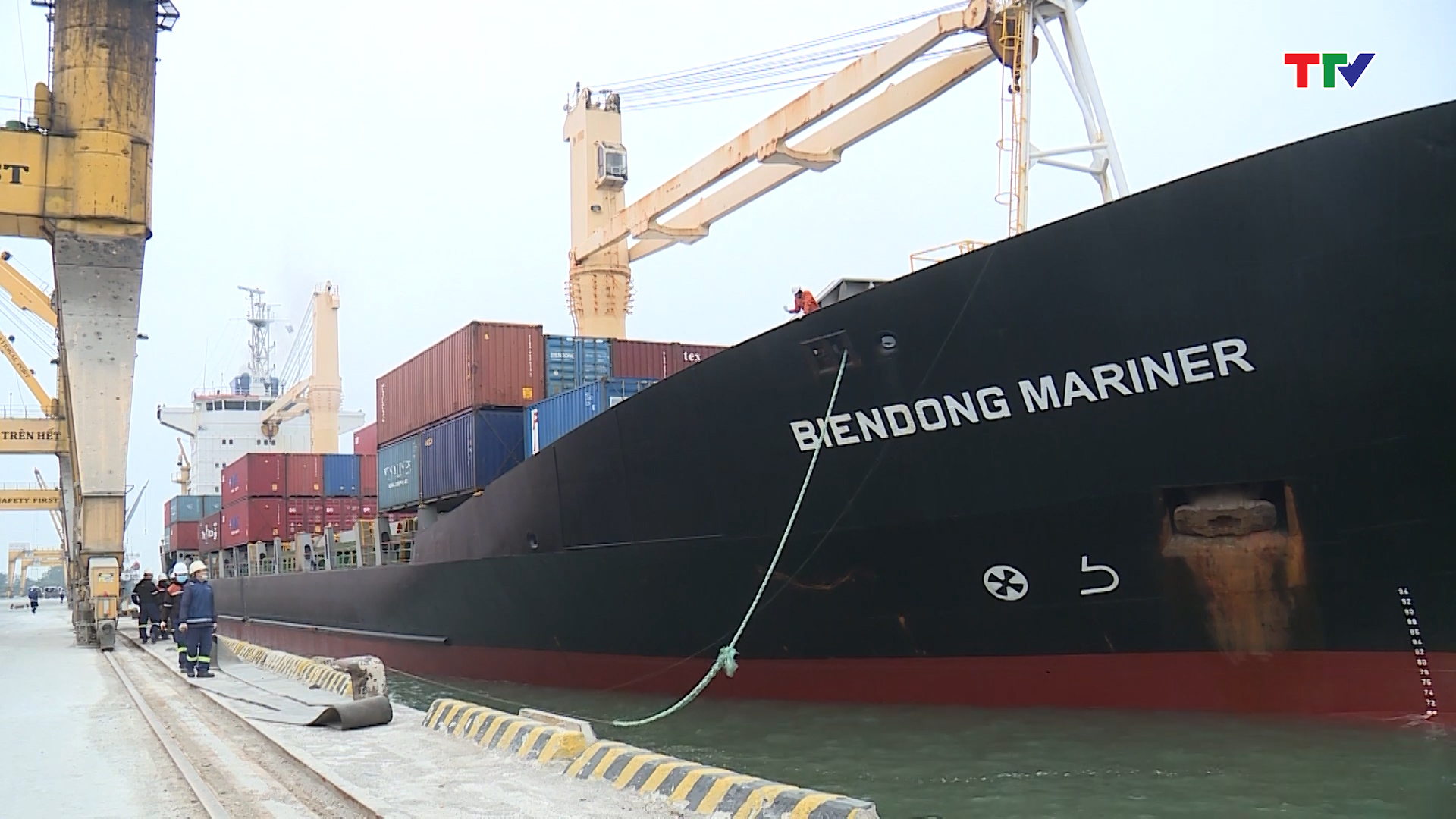 Khởi động lại tuyến vận tải container Quốc tế tại cảng Nghi Sơn - Ảnh 2.