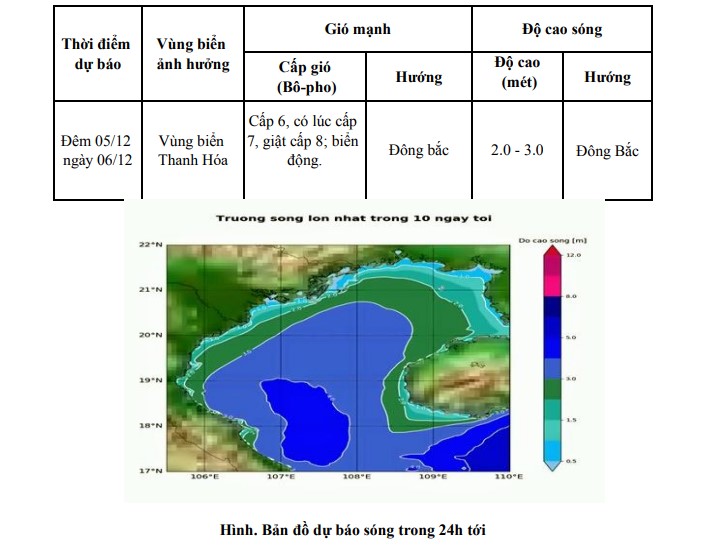 Dự báo sóng lớn trên vùng biển Thanh Hóa - Ảnh 1.