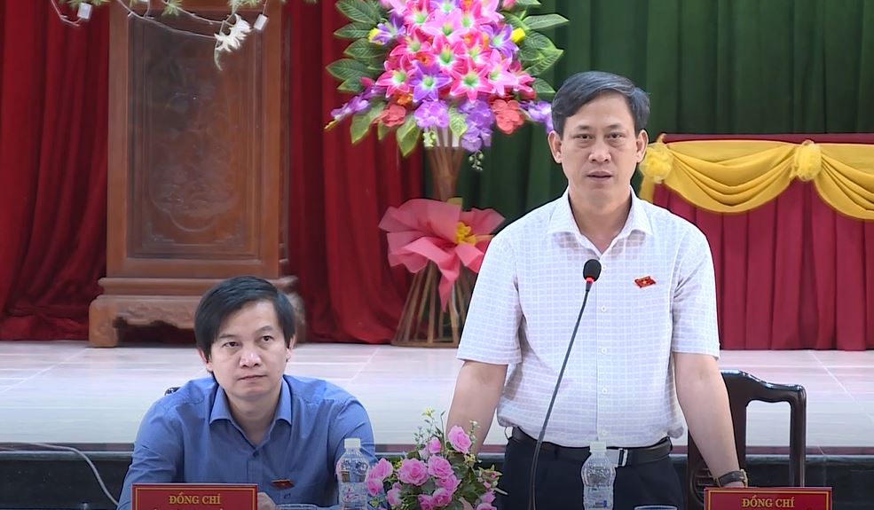 Đoàn ĐBQH tỉnh Thanh Hóa khảo sát lấy ý kiến về Dự thảo Luật thực hiện dân chủ ở cơ sở - Ảnh 1.