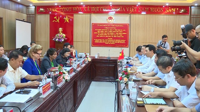 Văn phòng Chương trình Phát triển LHQ tại Việt Nam kiểm tra các chương trình, dự án đã tài trợ tại tỉnh Thanh - Ảnh 1.