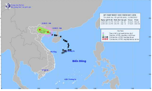 Bão số 2 suy yếu thành áp thấp nhiệt đới, đổ bộ Quảng Ninh - Hải Phòng - Ảnh 1.