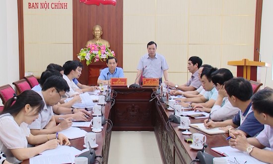 Đoàn công tác ban Nội chính trung ương làm việc với ban Nội chính Tỉnh uỷ - Ảnh 2.