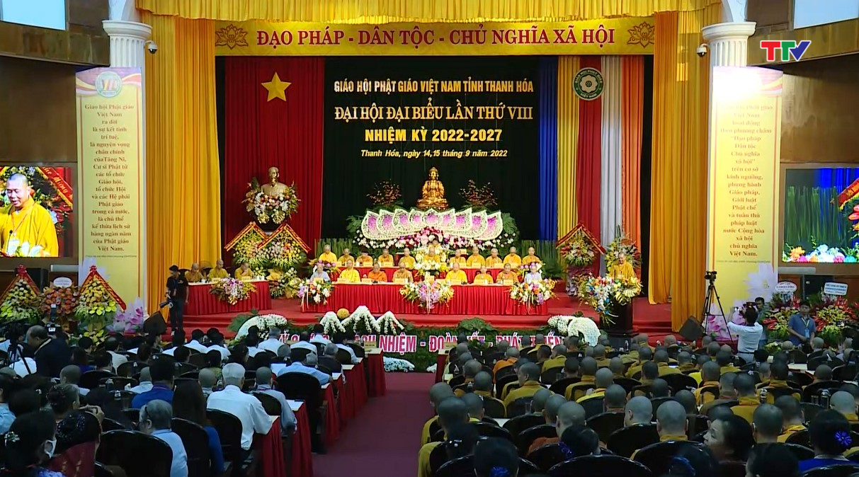 Đại hội đại biểu Giáo hội Phật giáo tỉnh Thanh Hóa lần thứ VIII, nhiệm kỳ 2022-2027 - Ảnh 2.