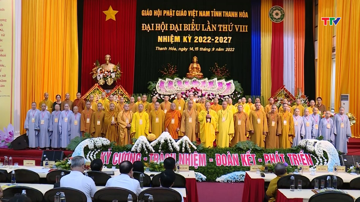 Đại hội đại biểu Giáo hội Phật giáo tỉnh Thanh Hóa lần thứ VIII, nhiệm kỳ 2022-2027 - Ảnh 6.