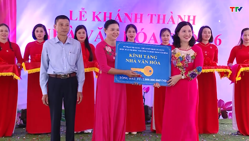 Khánh thành nhà văn hóa thôn 6, xã Thiệu Vân, thành phố Thanh Hóa - Ảnh 2.