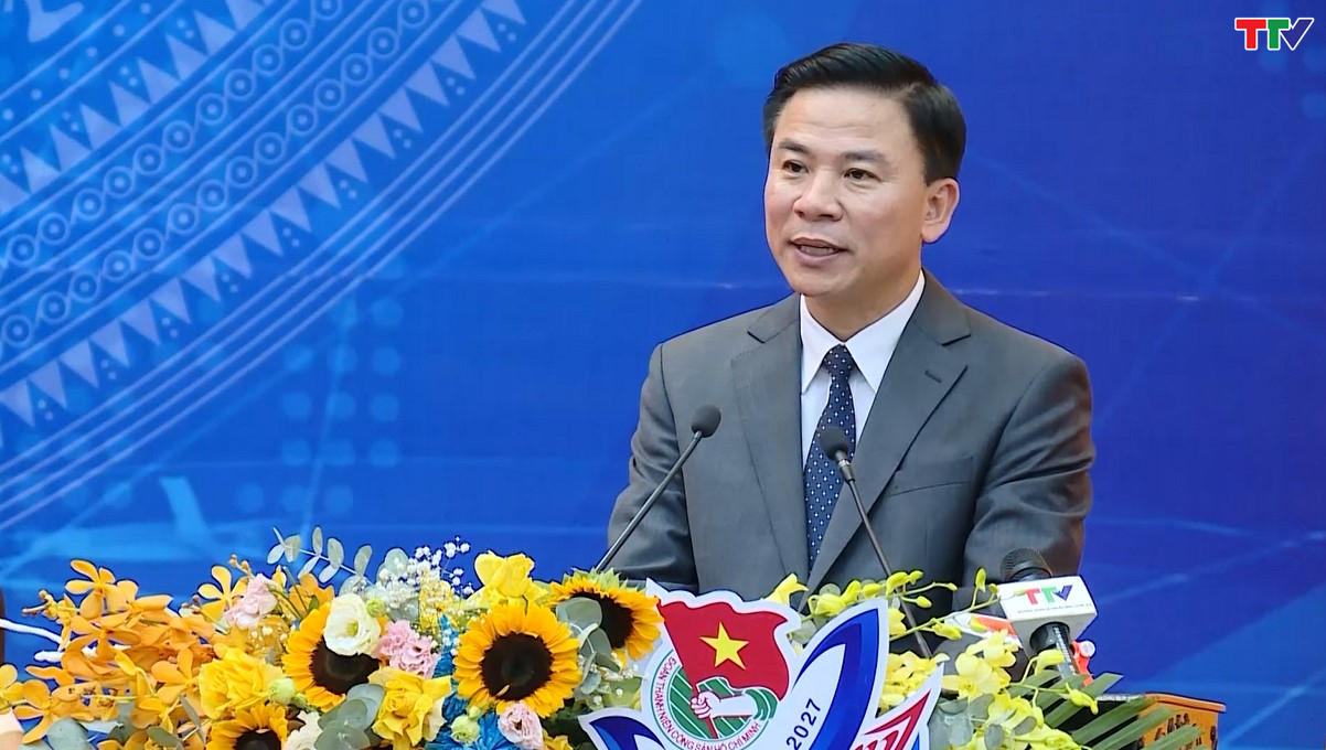 Đại hội đại biểu Đoàn TNCS Hồ Chí Minh tỉnh Thanh Hóa lần thứ XIX, nhiệm kỳ 2022 - 2027 - Ảnh 3.