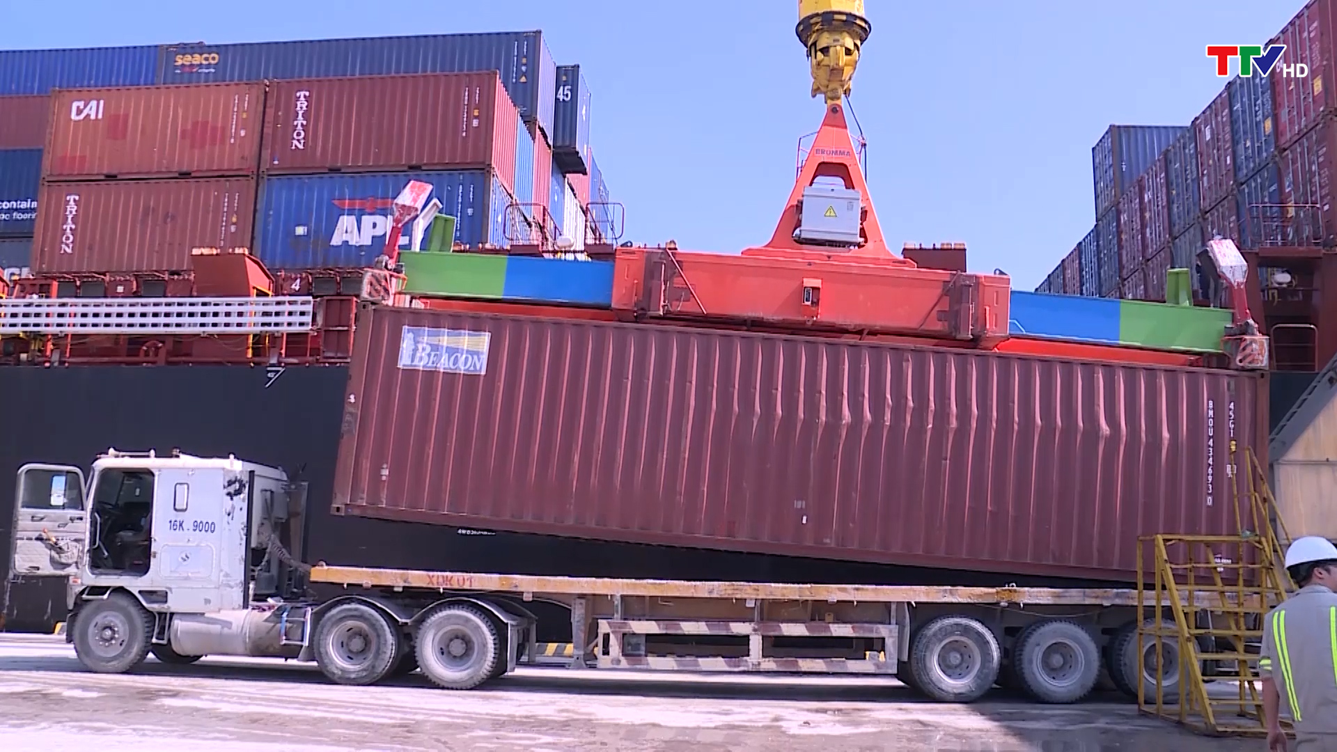 Tàu container quốc tế của hãng CMA-CGM trở lại thực hiện dịch vụ xuất nhập khẩu qua cảng Nghi Sơn - Ảnh 2.