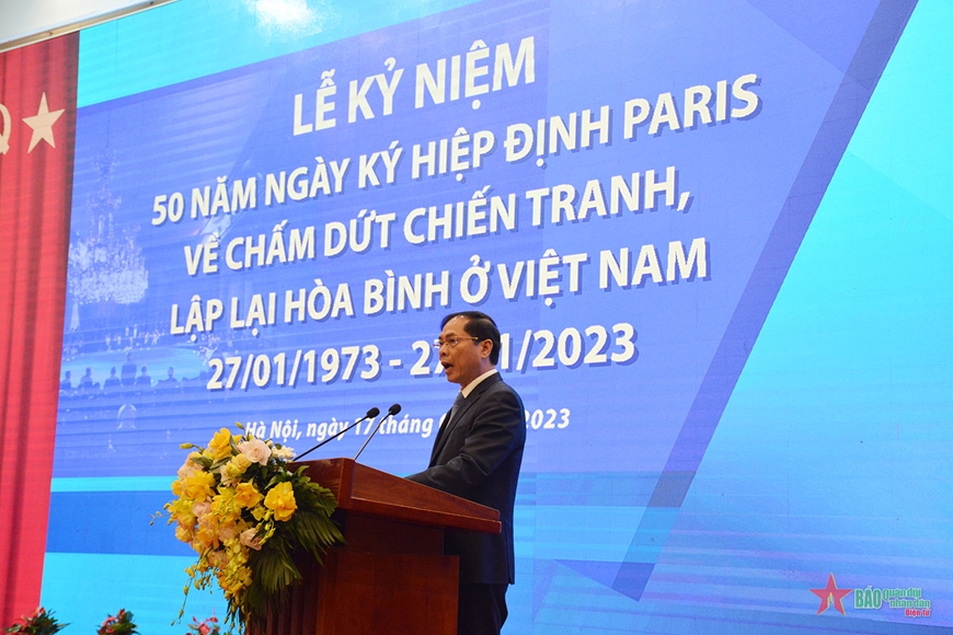 Lễ kỷ niệm 50 năm Ngày ký Hiệp định Paris về chấm dứt chiến tranh, lập lại hòa bình ở Việt Nam - Ảnh 2. Lễ kỷ niệm 50 năm Ngày ký Hiệp định Paris về chấm dứt chiến tranh, lập lại hòa bình ở Việt Nam - Ảnh 2.