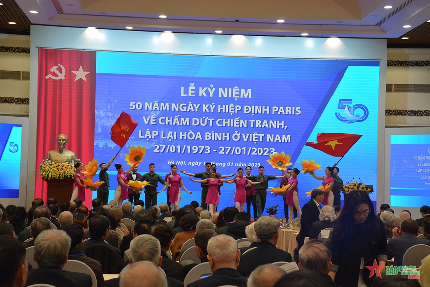 Lễ kỷ niệm 50 năm Ngày ký Hiệp định Paris về chấm dứt chiến tranh, lập lại hòa bình ở Việt Nam - Ảnh 8. Lễ kỷ niệm 50 năm Ngày ký Hiệp định Paris về chấm dứt chiến tranh, lập lại hòa bình ở Việt Nam - Ảnh 8.