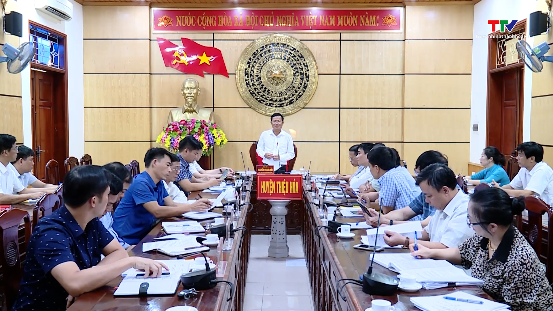 Thường trực HĐND tỉnh Thanh Hóa giám sát tại huyện Thiệu Hoá - Ảnh 2.