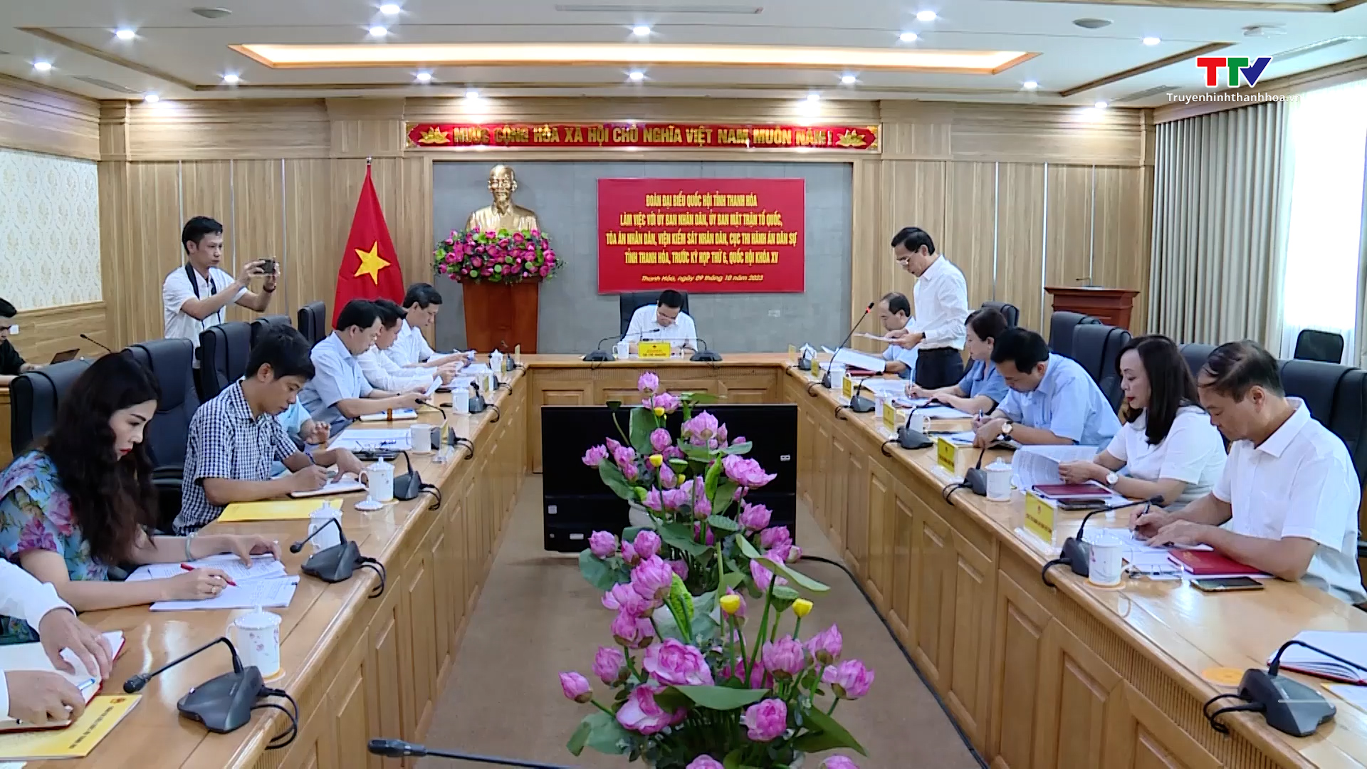 Đoàn Đại biểu Quốc hội tỉnh Thanh Hoá làm việc với các ngành trước Kỳ họp thứ 6 Quốc hội khoá XV
 - Ảnh 2.