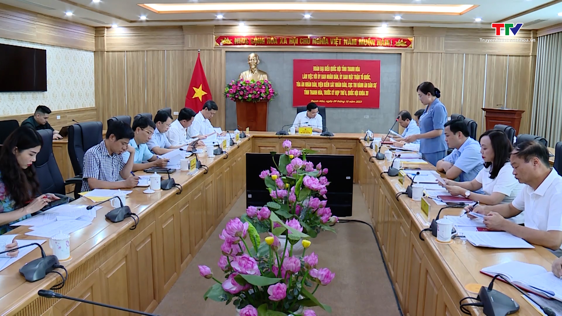 Đoàn Đại biểu Quốc hội tỉnh Thanh Hoá làm việc với các ngành trước Kỳ họp thứ 6 Quốc hội khoá XV
 - Ảnh 3.