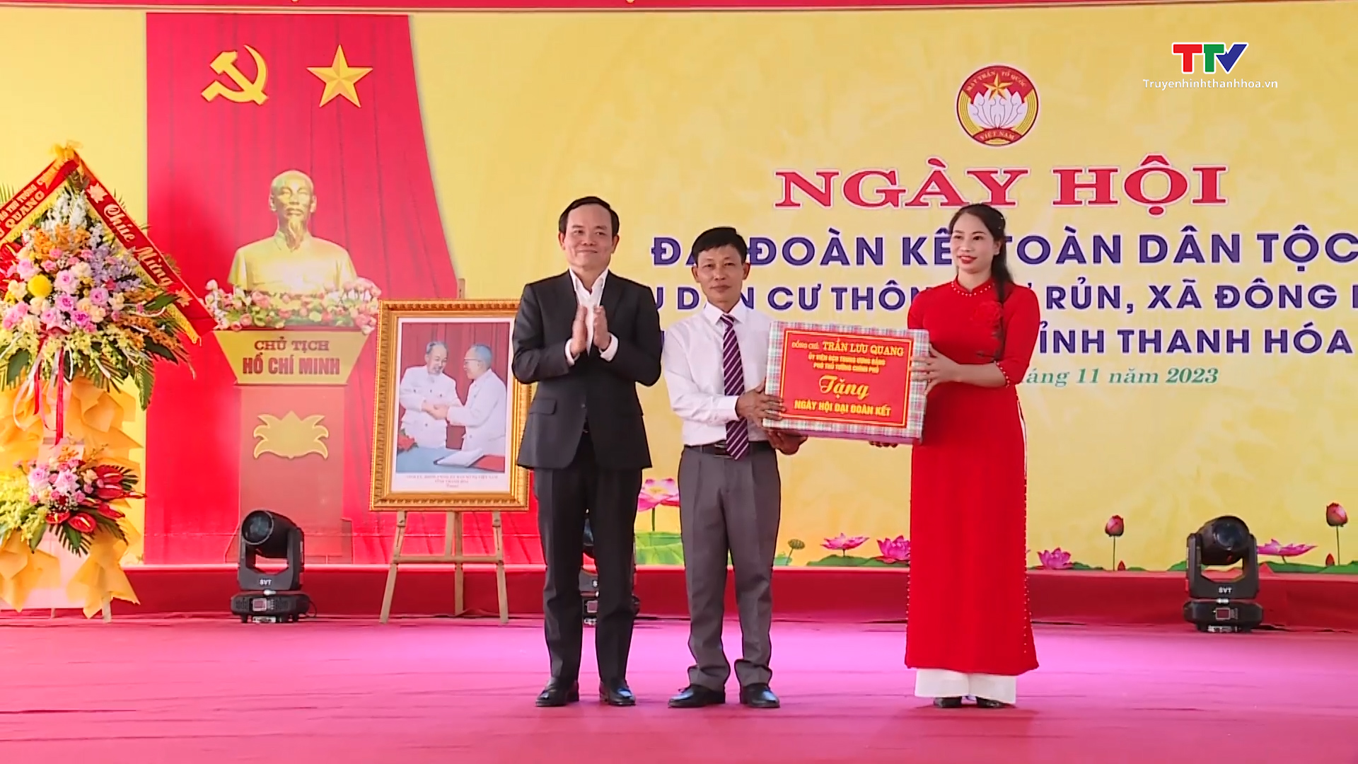 Phó Thủ tướng Trần Lưu Quang dự ngày hội đại đoàn kết tại xã Đông Khê, huyện Đông Sơn- Ảnh 3.