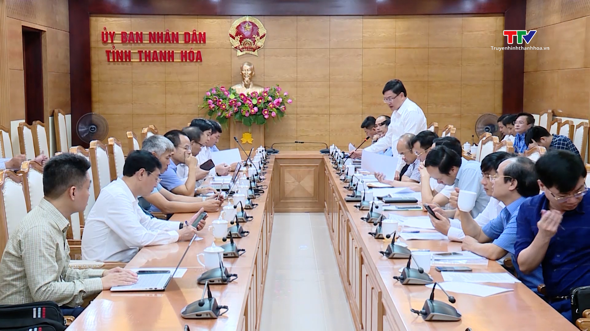 Phó Chủ tịch UBND tỉnh Mai Xuân Liêm làm việc với Tổng công ty Truyền tải điện Quốc gia
 - Ảnh 2.