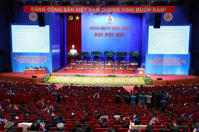 Đại hội XIII Công đoàn Việt Nam: Đổi mới – Dân chủ - Đoàn kết – Phát triển- Ảnh 1.