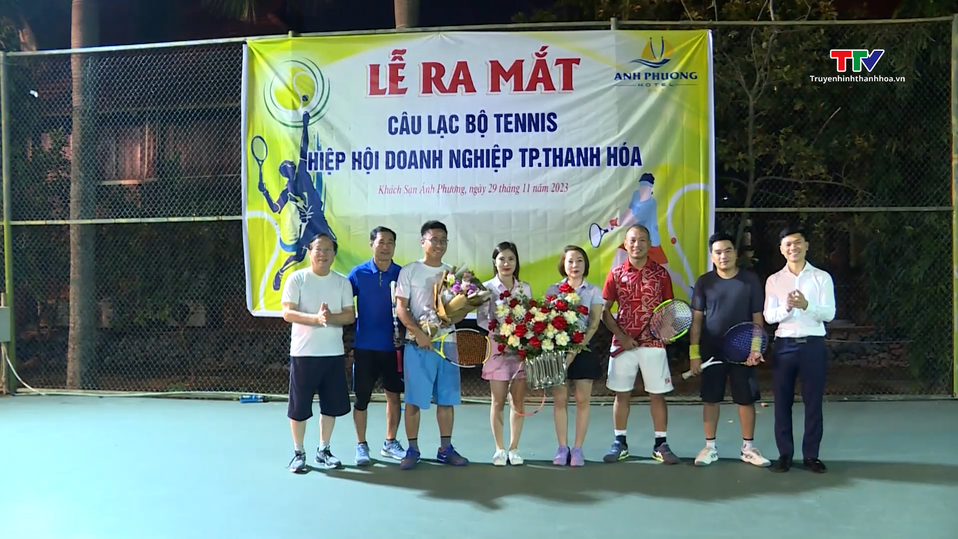 Ra mắt Câu lạc bộ quần vợt Hiệp hội doanh nghiệp thành phố Thanh Hóa- Ảnh 1.