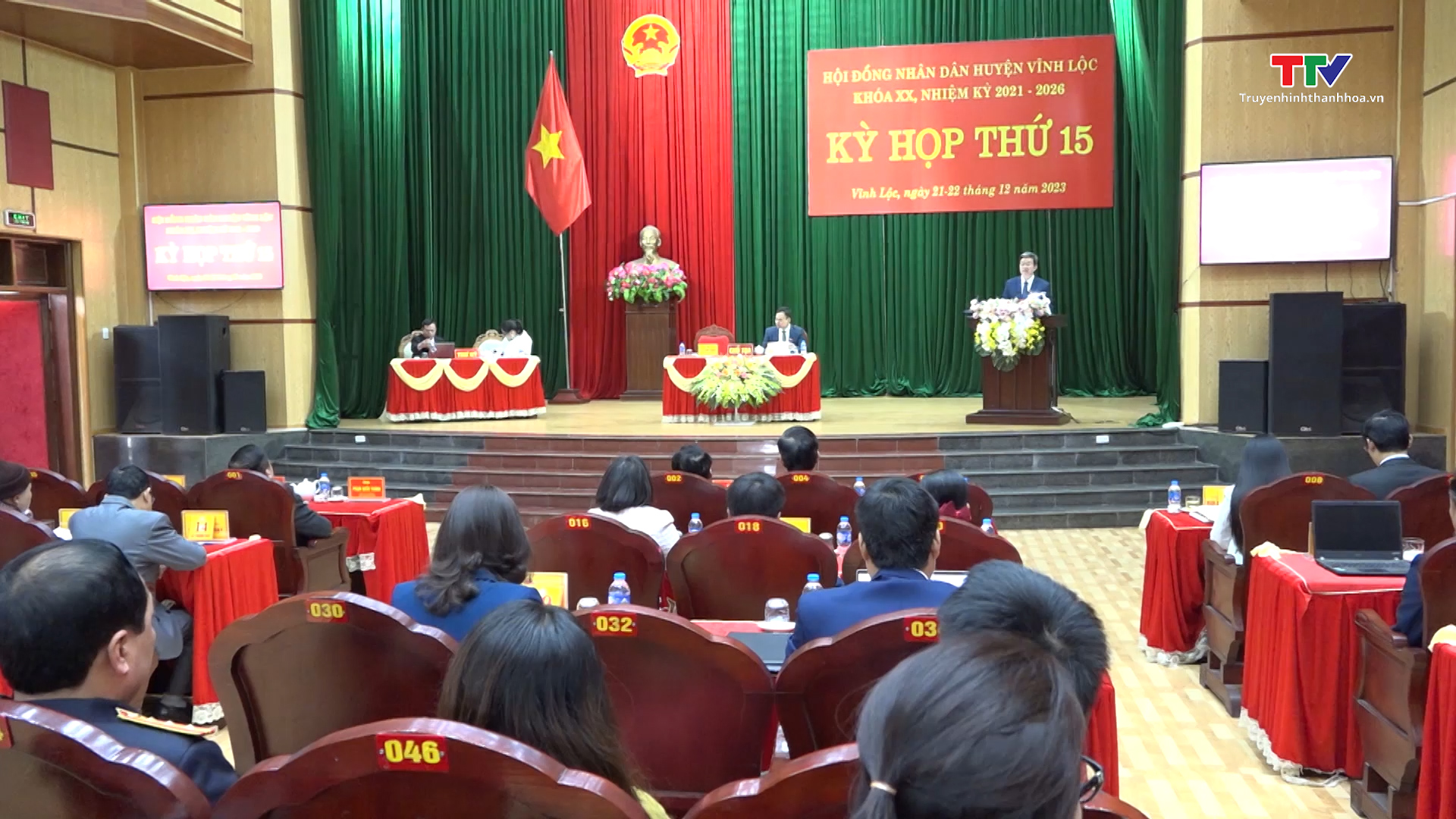 Kỳ họp thứ 15, HĐND huyện Vĩnh Lộc khóa XX, nhiệm kỳ 2021 - 2026- Ảnh 1.