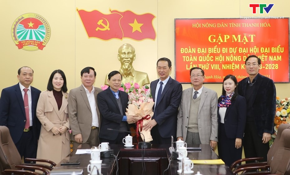 Gặp mặt đoàn đại biểu tỉnh Thanh Hóa dự Đại hội lần thứ VIII Hội Nông dân Việt Nam- Ảnh 3.