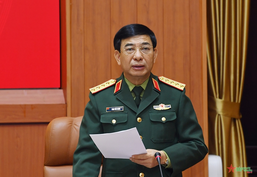 Tổng Bí thư Nguyễn Phú Trọng và các đồng chí lãnh đạo Đảng, Nhà nước dự Hội nghị Quân ủy Trung ương- Ảnh 8.
