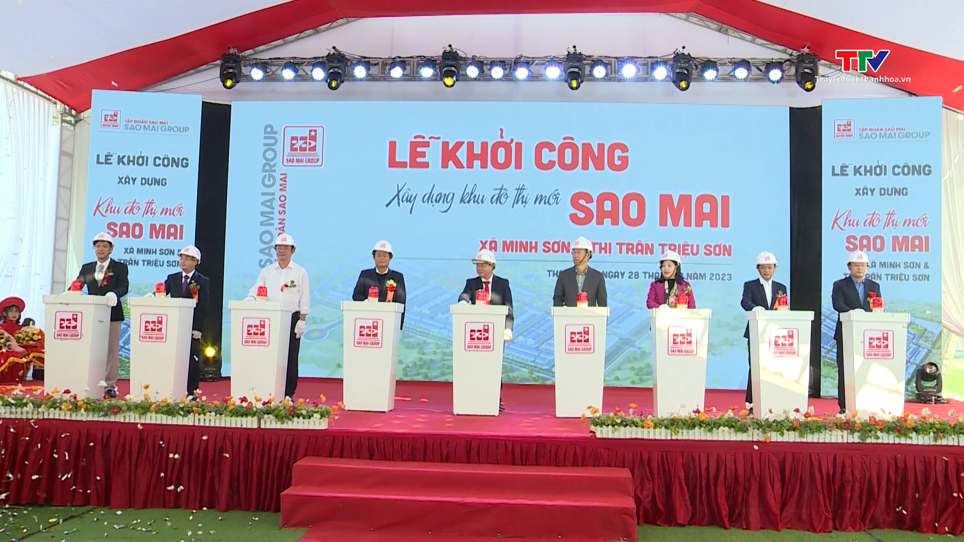 Tập đoàn Sao Mai khởi công xây dựng dự án Khu đô thị mới tại huyện Triệu Sơn- Ảnh 1.