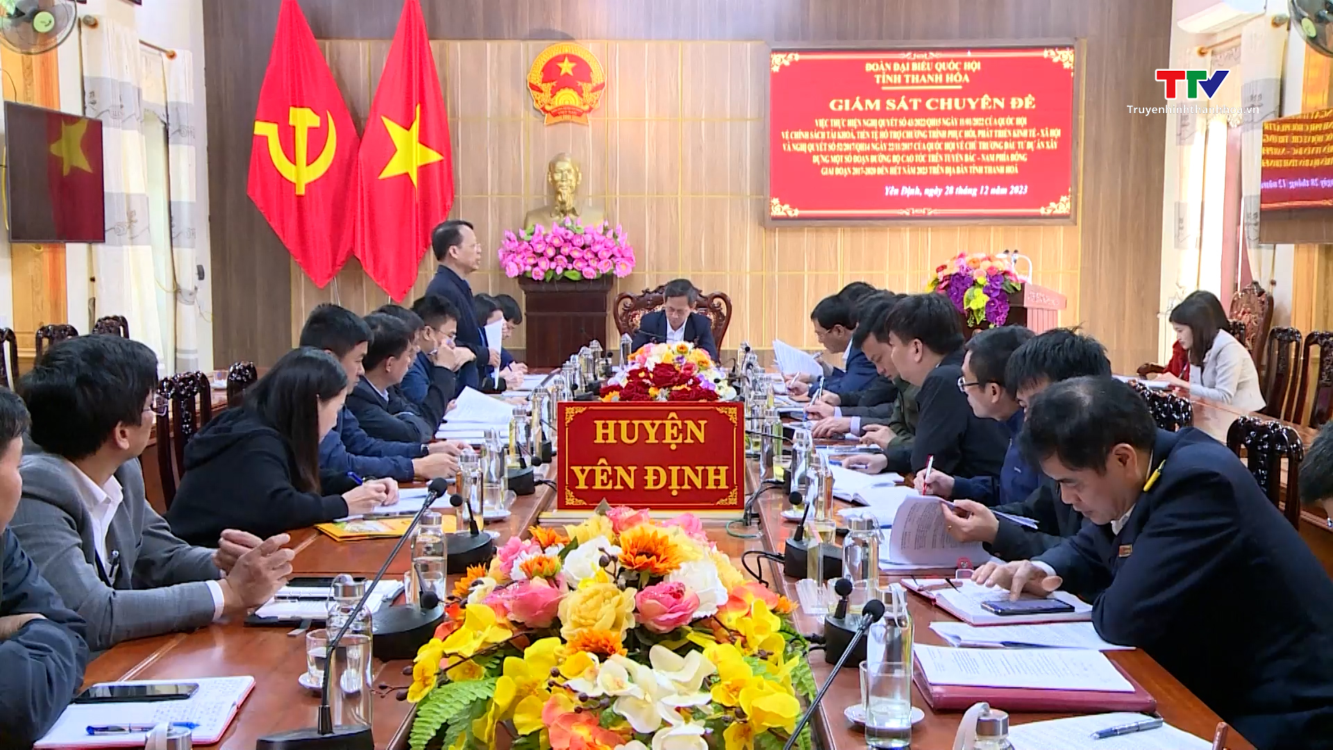 Đoàn đại biểu Quốc hội tỉnh giám sát chuyên đề thực hiện Nghị quyết 43 và Nghị quyết 52 của Quốc hội tại hai huyện Yên Định và Triệu Sơn- Ảnh 1.