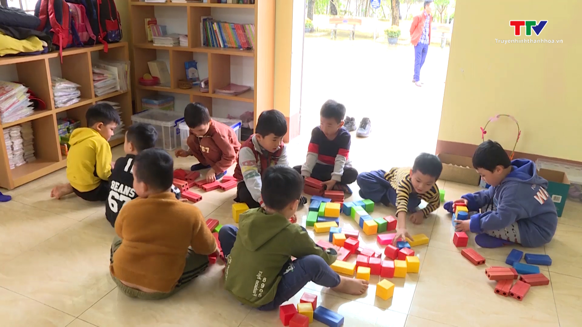Xã Đông Quang, huyện Đông Sơn đã bố trí cho học sinh mầm non đi học trở lại - Ảnh 6.