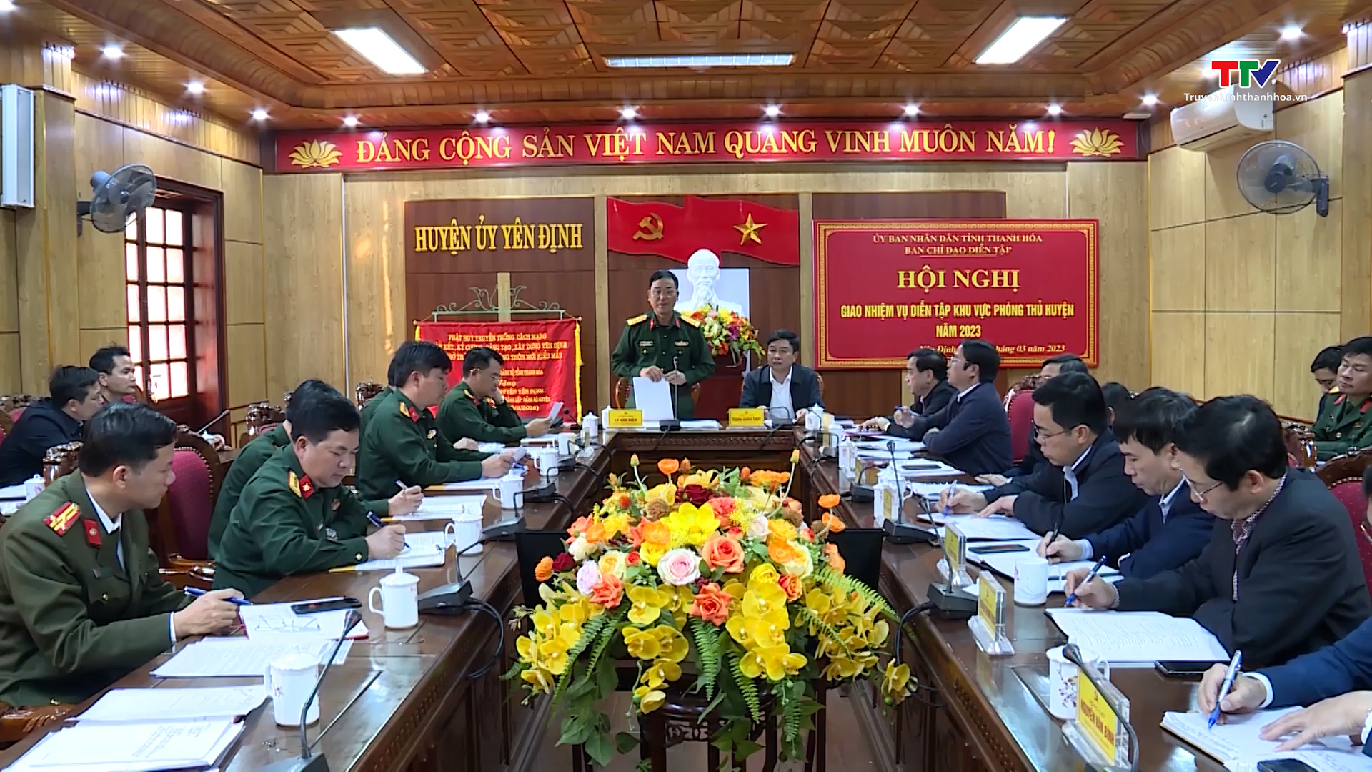 Giao nhiệm vụ diễn tập khu vực phòng thủ cho các huyện Thọ Xuân, Yên Định  - Ảnh 4.