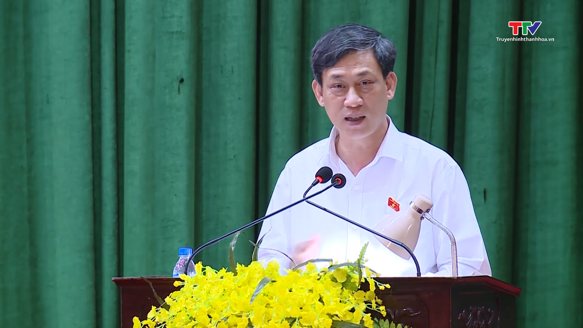 
Đoàn Đại biểu Quốc hội tỉnh Thanh Hoá tiếp xúc cử tri thị xã Nghi Sơn - Ảnh 3.