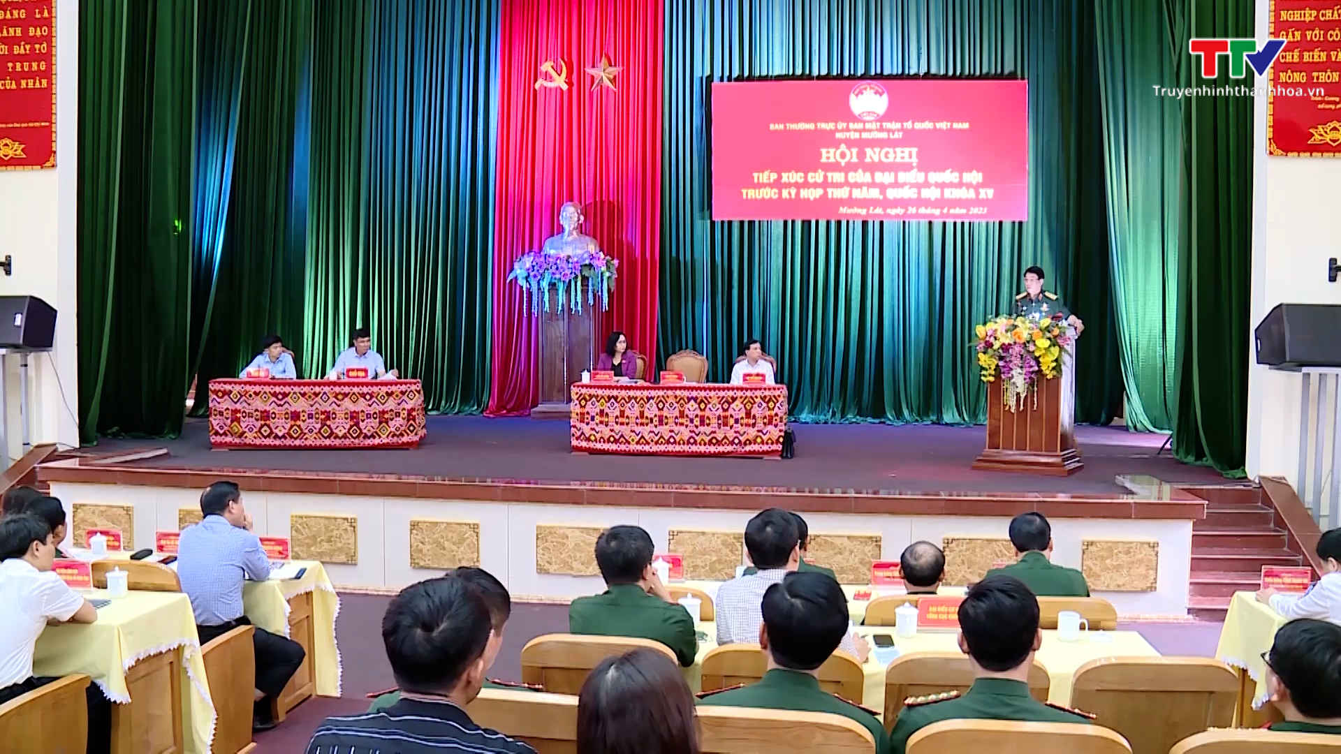 Đại tướng Lương Cường tiếp xúc cử tri huyện Mường Lát - Ảnh 5.