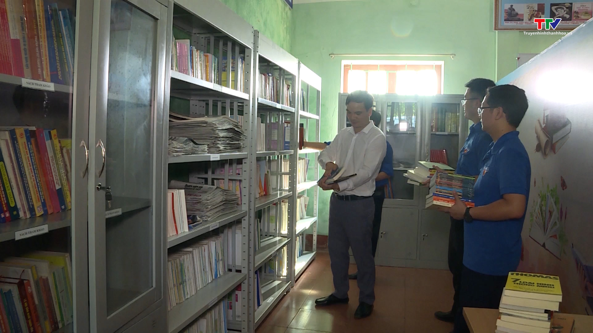 Xây dựng thư viện cộng đồng tại trường THCS Tế Nông, Nông Cống - Ảnh 3.