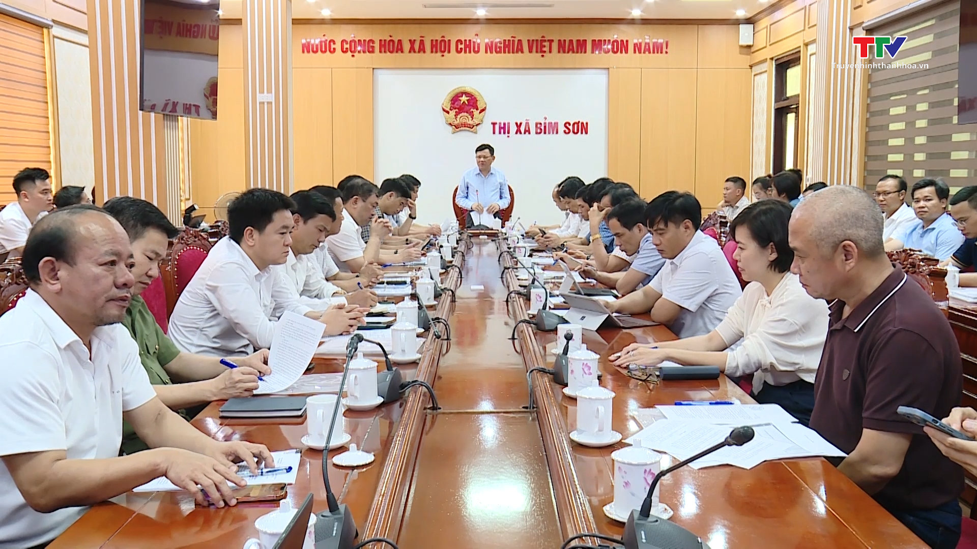 Phó Chủ tịch Thường trực Ủy ban nhân dân tỉnh Nguyễn Văn Thi kiểm tra các dự án tại Khu công nghiệp Bỉm Sơn - Ảnh 5.