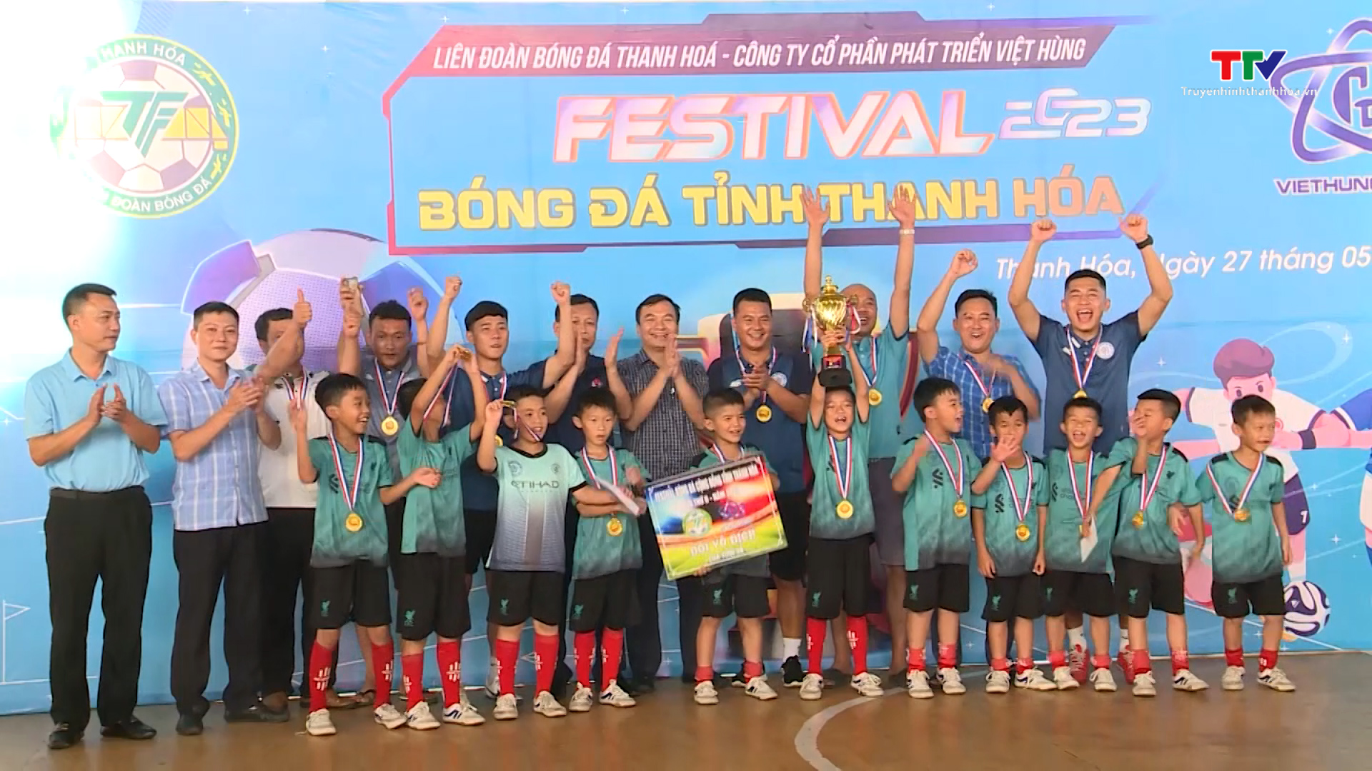 Festival bóng đá tỉnh Thanh Hóa năm 2023: ngày hội của những cầu thủ nhí - Ảnh 3.