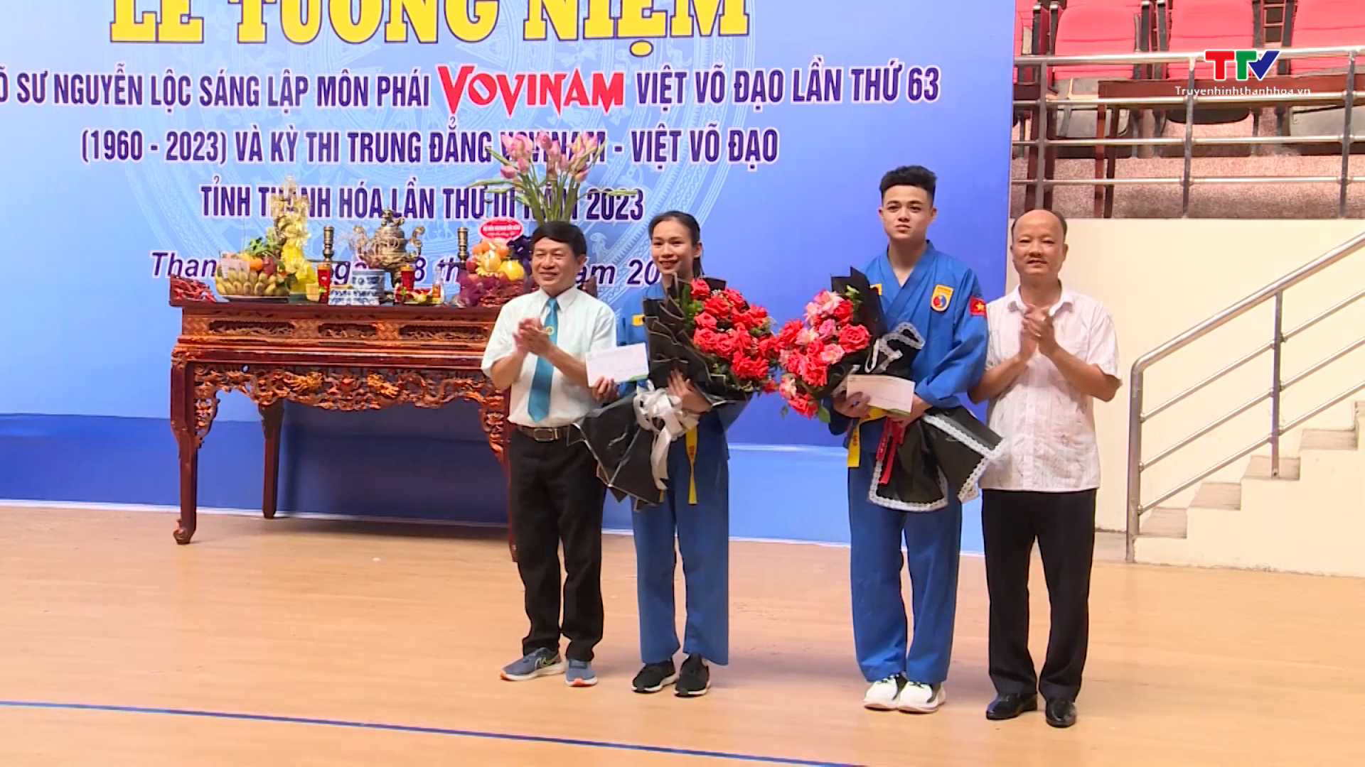 Liên đoàn Vovinam Thanh Hóa tưởng nhớ cố võ sư Nguyễn Lộc và trao giải cho các môn sinh - Ảnh 4.
