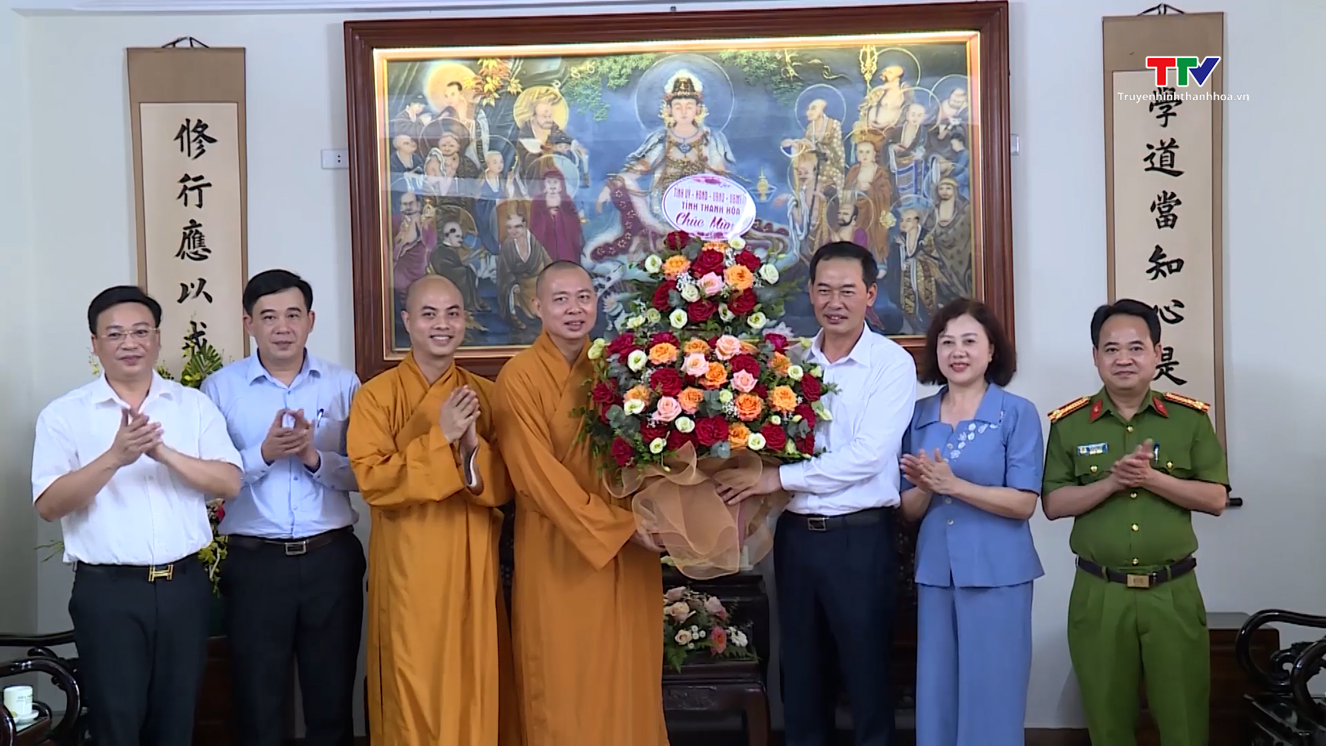 Phó Bí thư Tỉnh uỷ chúc mừng Giáo hội Phật giáo tỉnh Thanh Hoá  - Ảnh 3.