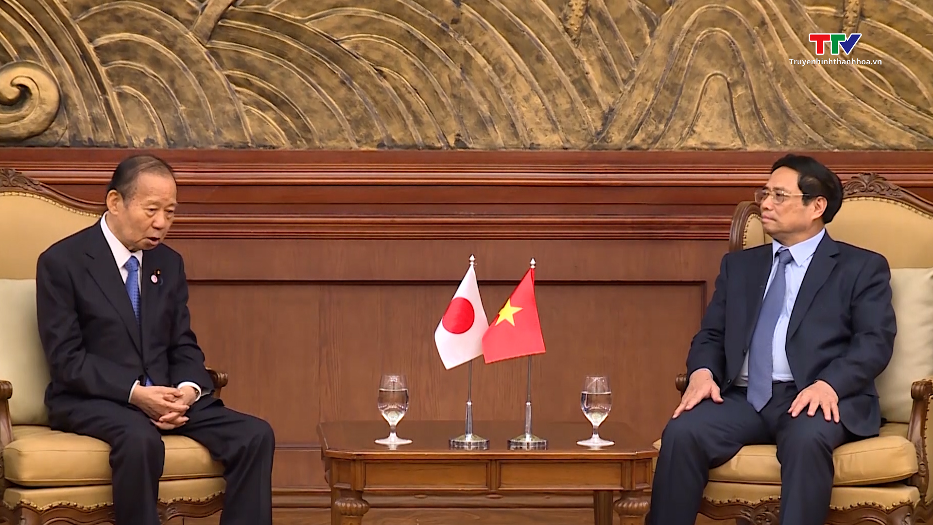 Thủ tướng Chính phủ Phạm Minh Chính gặp gỡ Chủ tịch liên minh Nghị sỹ hữu nghị Nhật Bản - Việt Nam tại Thanh Hoá  - Ảnh 4.