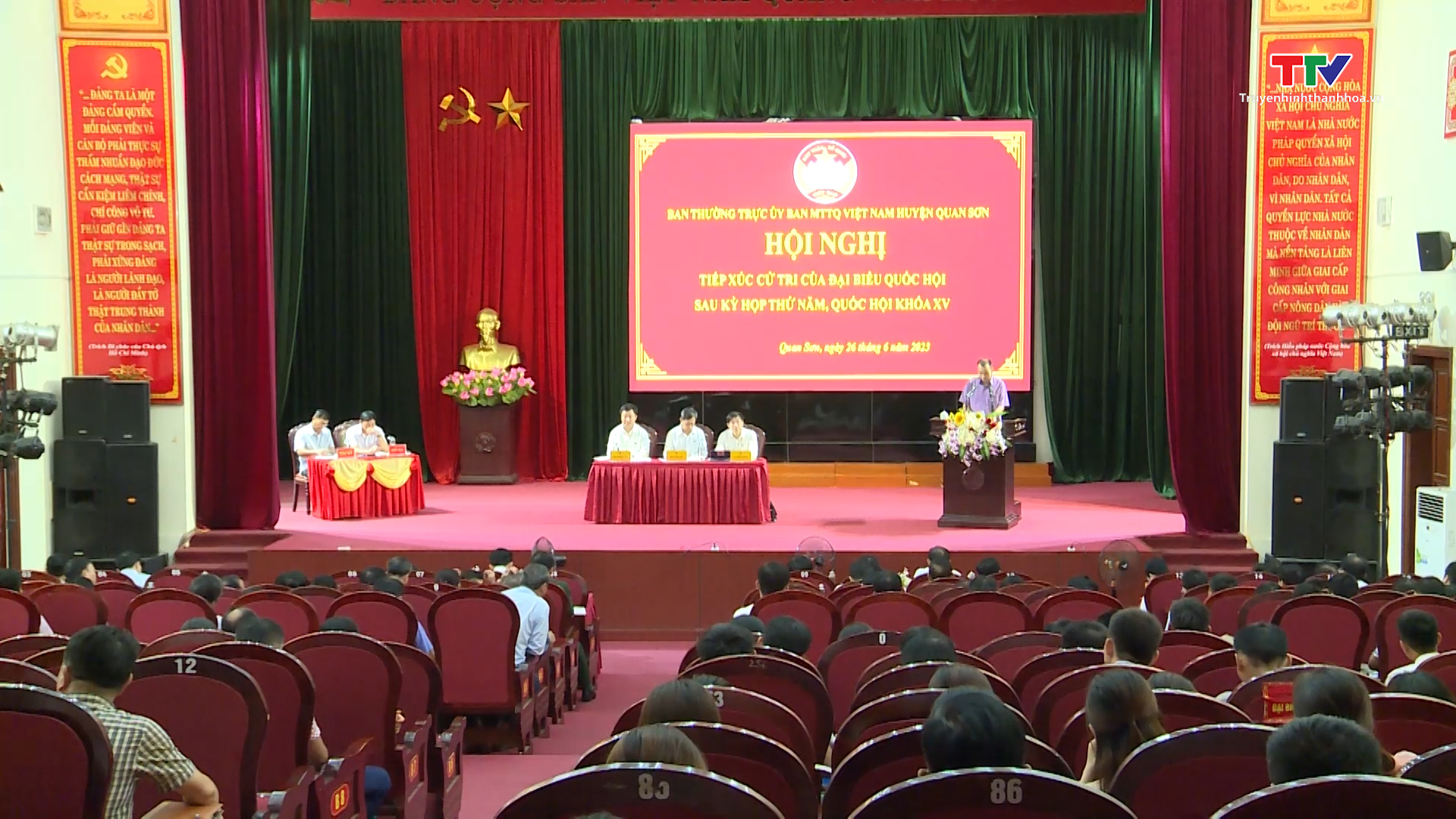 Đoàn đại biểu Quốc hội tỉnh Thanh Hoá tiếp xúc cử tri sau kỳ họp thứ 5, Quốc hội khoá XV - Ảnh 2.
