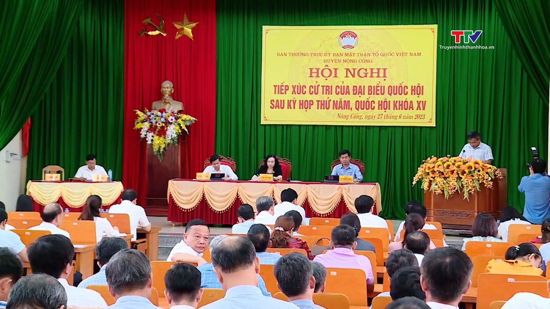 Đoàn Đại biểu Quốc hội tỉnh tiếp xúc cử tri các huyện Nông Cống và Đông Sơn - Ảnh 2.