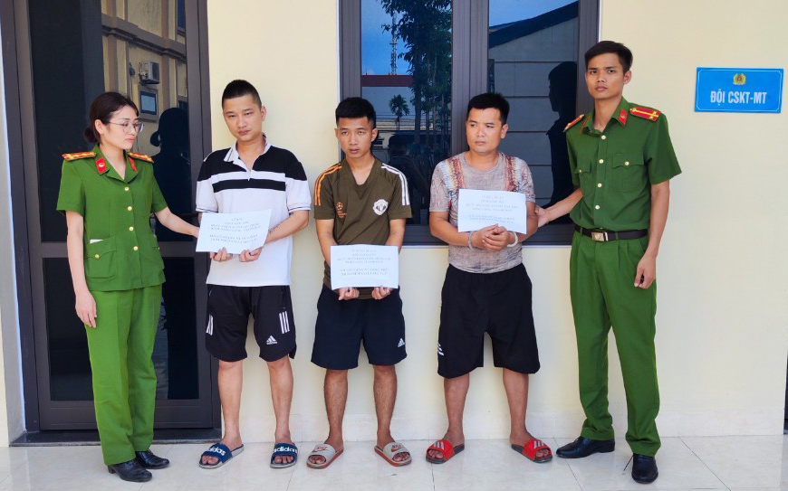 Công an huyện Triệu Sơn bắt giữ 5 đối tượng mua bán ma túy - Ảnh 1.