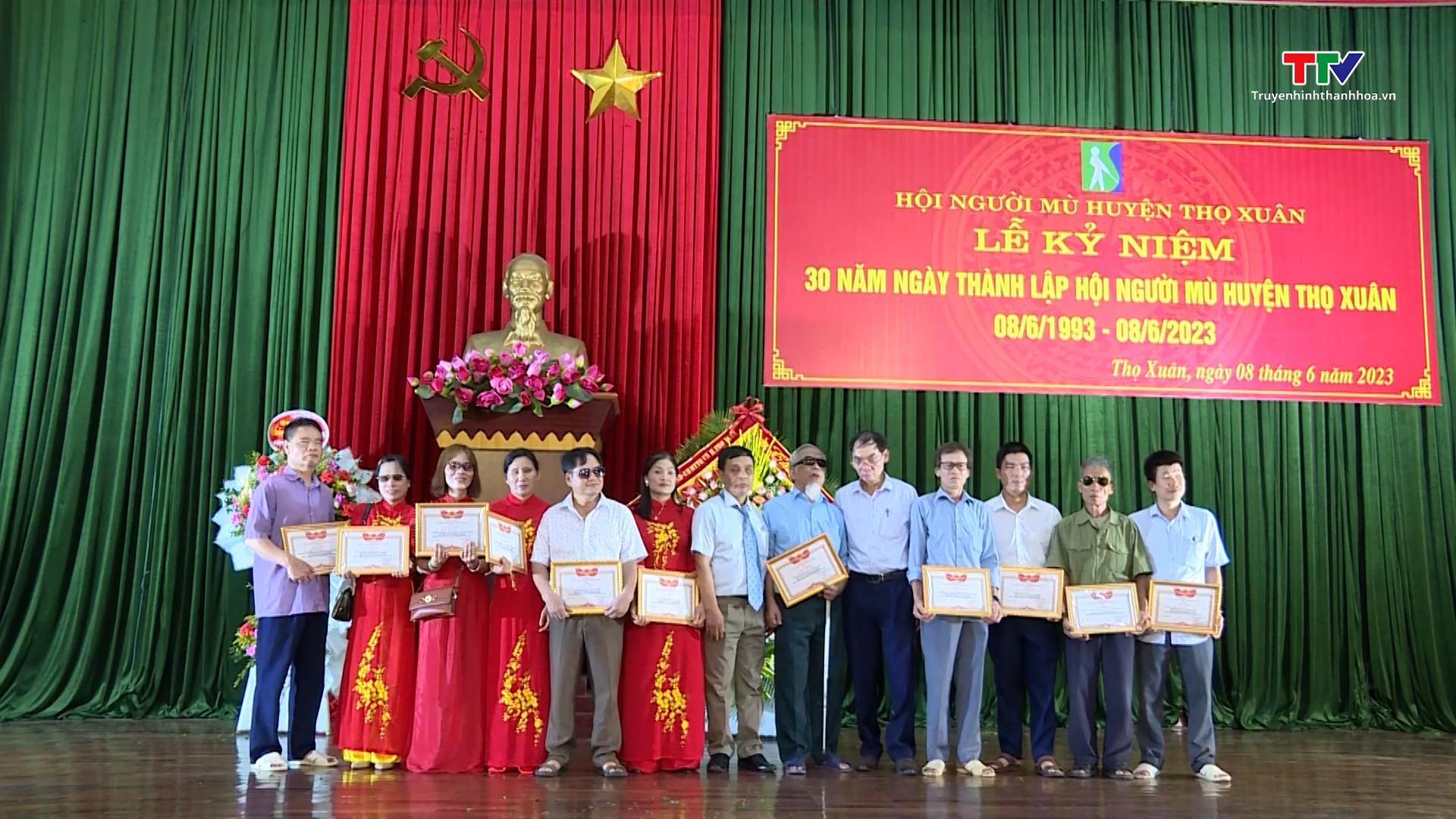 Hội Người mù huyện Thọ Xuân tổ chức kỷ niệm 30 năm 
ngày thành lập ( 8/6/1993 – 8/6/2023) - Ảnh 3.